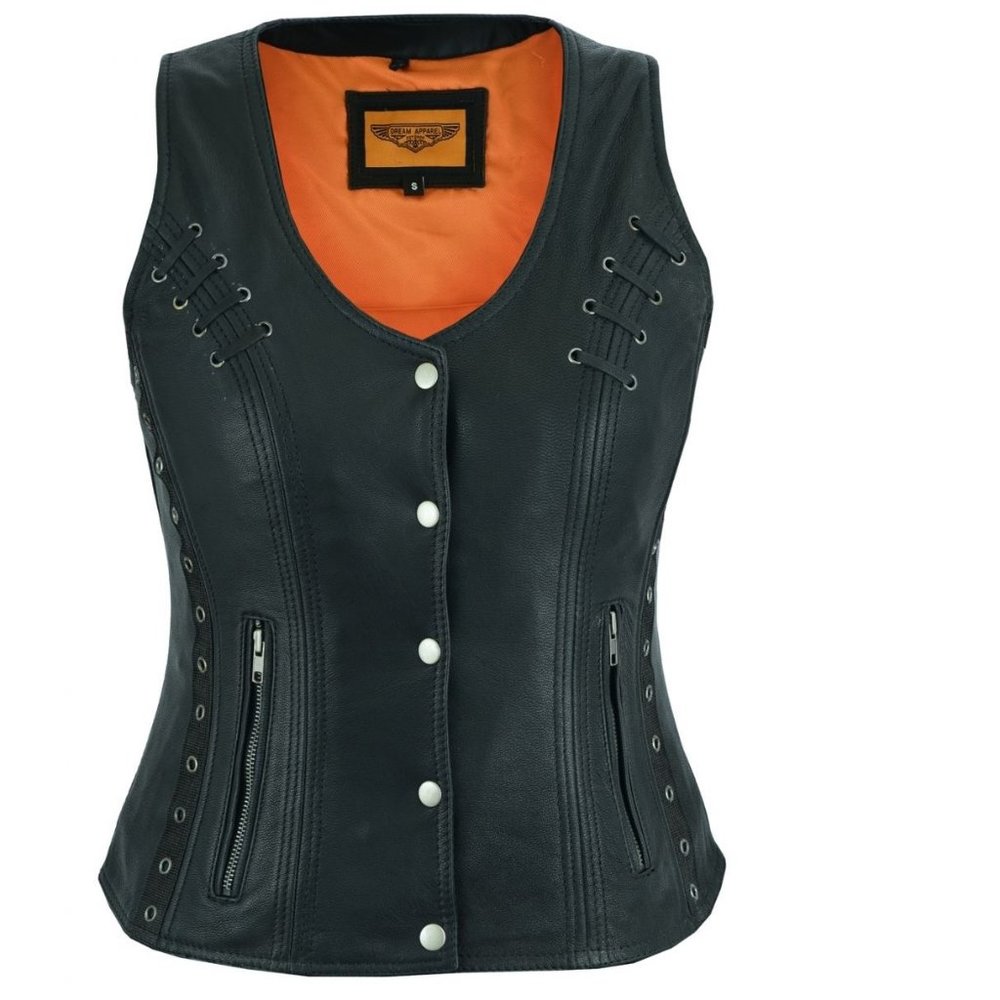Women's Premium Naked Goat Skin Vest